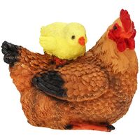 Фигура садовая "Курица Наседка с цыпленком"