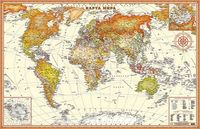 Интерьерная карта мира (150х96,5 см)