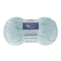 Пряжа "Микровелюр №520" (100 г; 550 м; светло-голубой)