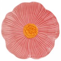 Тарелка мелкая керамическая "Космея" (260 мм; розовый)