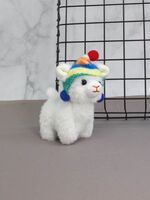 Мягкая игрушка-брелок "Lama hat" (14 см)