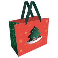 Пакет бумажный подарочный "Christmas magic" (23х18х10 см)