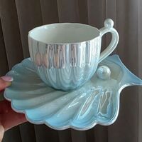 Чашка с блюдцем "Жемчуг"