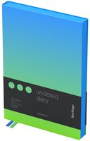 Ежедневник недатированный "Radiance" (А5; зелено-голубой)