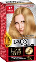 Крем-краска для волос "Lady In Color" тон: 32, золотистый блонд