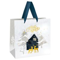 Пакет бумажный подарочный "Winter magic" (20х20х10 см)