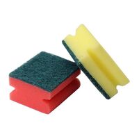 Губка для мытья посуды "Дуэт" (2 шт.; 90х70х42 мм)