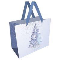 Пакет бумажный подарочный "Snow tree" (32х26х13 см)