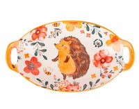 Блюдо фарфоровое "Kawaii Forest. Hedgehog" (270х160х40 мм)