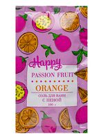 Соль для ванн "Happy. С пеной апельсин и маракуйя" (100 г)