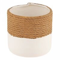 Кашпо "Вьетнам" (1,25 л; бело-бежевый)