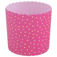 Форма для выпекания кулича бумажная "Горошек" (9х9 см; 3 шт.)