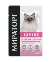 Корм влажный для кошек "Expert Gastrointestinal" (80 г)