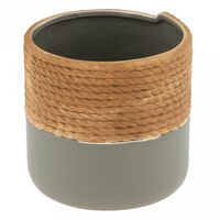 Кашпо "Вьетнам" (1,25 л; серо-бежевый)