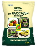 Биопочвогрунт "Keva Bioterra для рассады и овощей" (10 л)