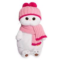 Мягкая игрушка "Ли-Ли в розовой шапке с шарфом" (24 см)