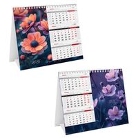 Календарь настольный на 2026 год "Mono Premium. Цветы" (19х17 см)