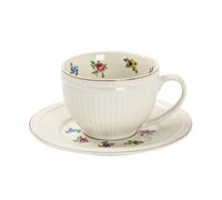 Чашка с блюдцем "Цветы"