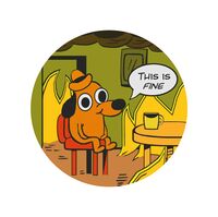 Подставка "This is fine"