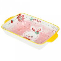 Блюдо-шубница фарфоровое "Банни" (232х139х53 мм)