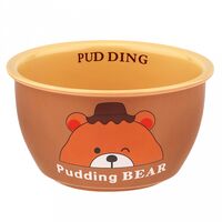 Салатник фарфоровый "Три медведя" (950 мл; капучино)