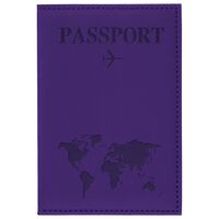 Обложка на паспорт "Passport map" (фиолетовый)
