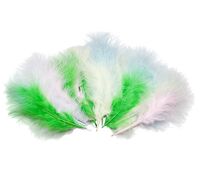 Перо марабу обработанное "Ассорти №1" (20 шт.)