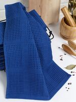 Полотенце вафельное (35х75 см; ярко-синий)