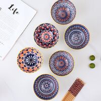 Набор салатников керамических "Узоры" (6 шт.)