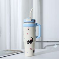 Термокружка "Черный котик" (1000 мл)