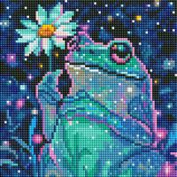 Алмазная вышивка-мозаика "Жабка с цветочком" (200х200 мм)