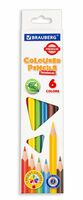 Набор карандашей цветных "Brauberg Premium" (6 цветов)