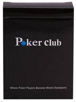 Карты игральные "Poker club" (синяя рубашка; 18+)