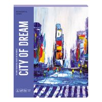 Тетрадь полуобщая в линейку "City dream" (48 листов)