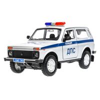 Машинка инерционная "Lada 4x4. Полиция" (серебристый)