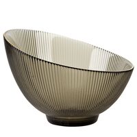 Салатник стеклянный "Frost Stripe" (220 мм; серый)