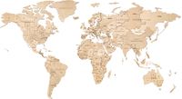 Сборная деревянная модель "Карта мира. Untouched World" (1920х1050х12 мм)