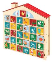 Сборная деревянная модель "Адвент-календарь. Дом" (с наклейками)
