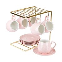 Набор чашек с блюдцами "5th Avenue. Alissa. На металлической подставке" (13 предметов)