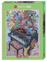 Пазл "Лоскутное искусство. Рояль" (1000 элементов)