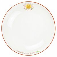 Тарелка глубокая фарфоровая "Подсолнух" (200х40 мм)