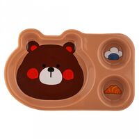 Тарелка-блюдо фарфоровая "Три медведя" (285х177х32 мм)