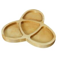 Менажница деревянная "Молекула" (185х195х18 мм)