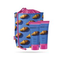 Подарочный набор "Croissant Set" (сумка-мешок, молочко для душа, крем для тела)