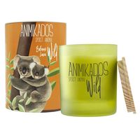 Свеча декоративная ароматизированная "Wild Koala. Бальзамические листья"