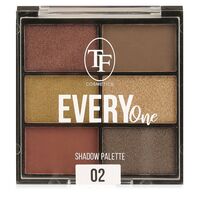 Палетка теней для век "Every One" тон: 02, бронзовый
