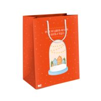 Подарочный бумажный пакет "Время загадывать желания" (23х18х10 см)