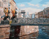 Картина по номерам "Грифоны Банковского моста" (400х500 мм)