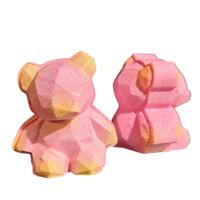 Бомбочка для ванны "Мишка с гранями"