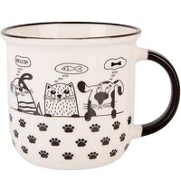 Кружка фарфоровая "Сat and Dog" (380 мл)